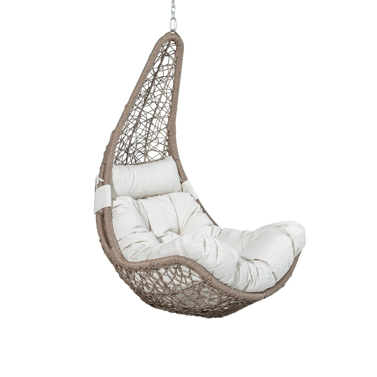 Peakhome Furnishings Outdoor Patio Wicker Swing Chair Without Stand