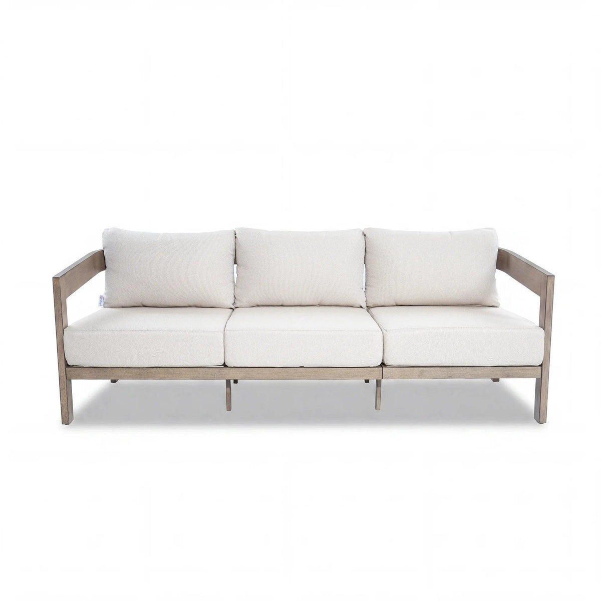 Harmonti 4-Piece Patio Conversation Set with Composite Concrete Round Coffee Tables