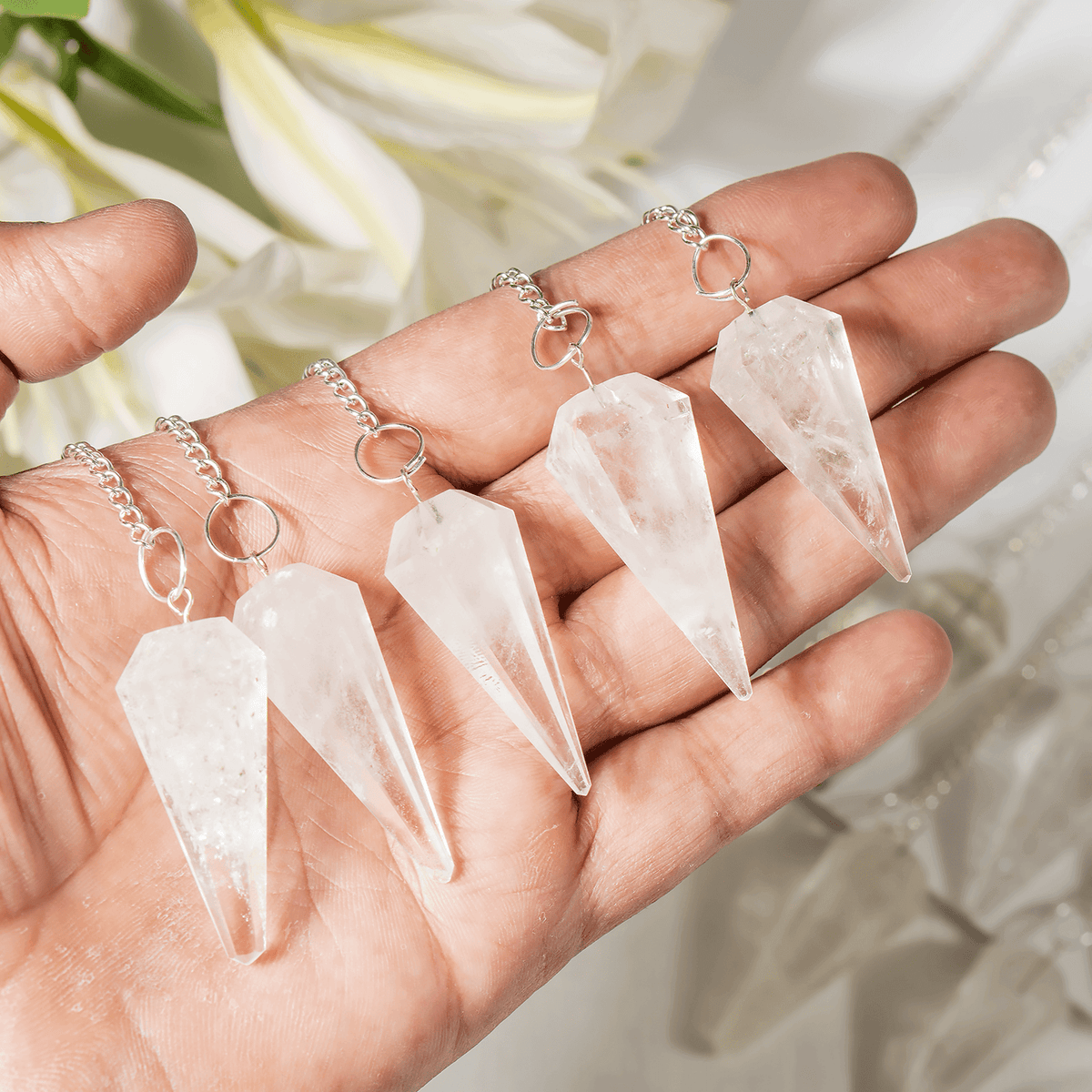 Crystal Quartz Pendulum (Meditation and Channeling)