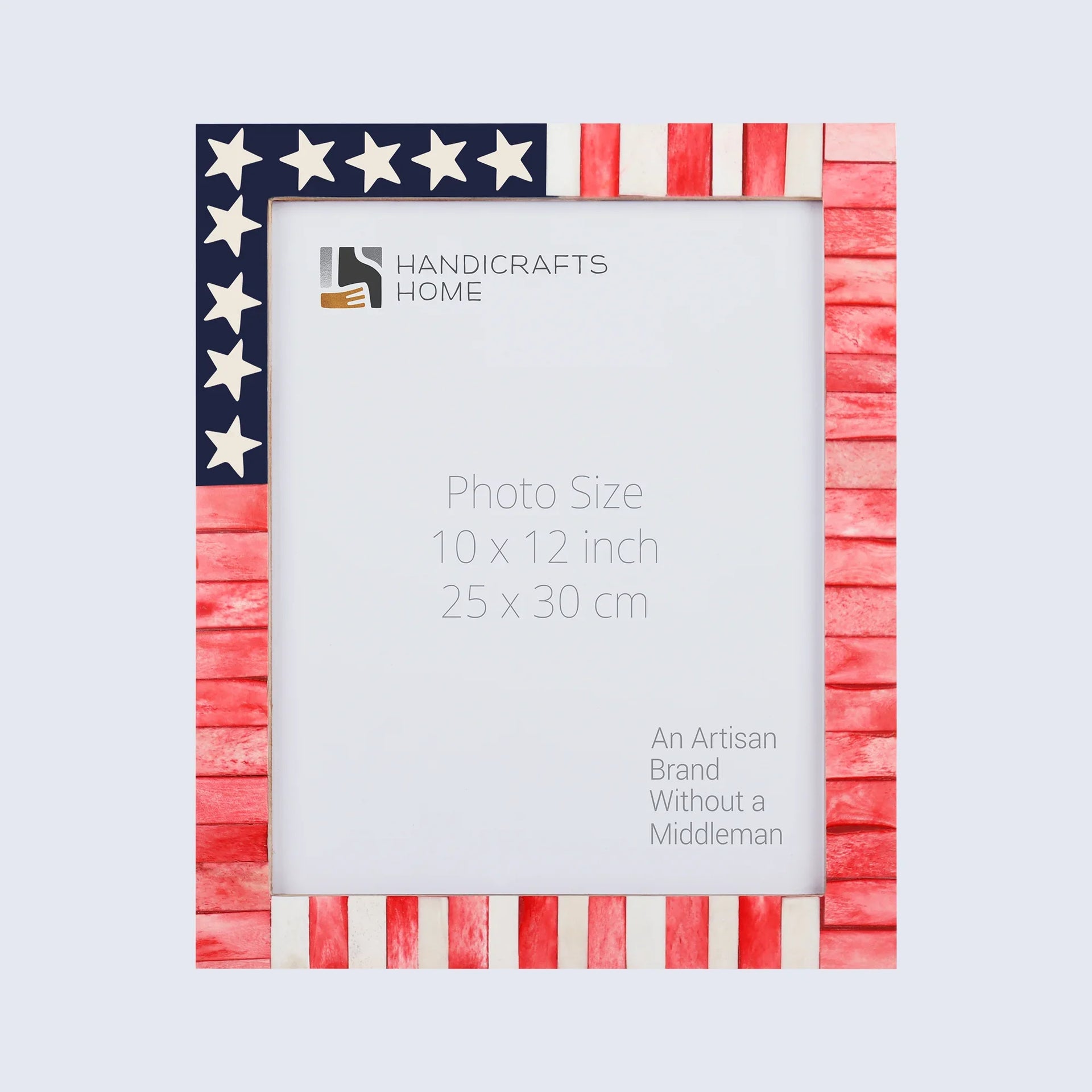 USA Flag Bone Inlay Poster Picture Frame in 2 Sizes