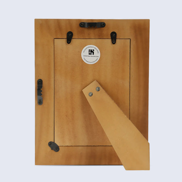 Herringbone Pattern Wood & Resin Inlay Picture Frame - 4x6 & 5x7