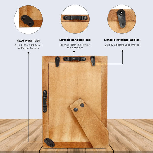 Picture Frames Candy Cane Mint Pattern Resin Inlay Collection in 3 Sizes, Pack of 2