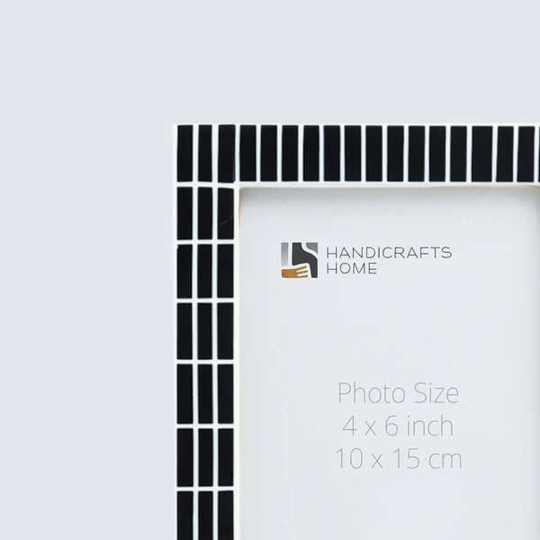 Picture Frames Manhattan Skyline Pattern Resin Inlay Collection in 3 Sizes, Pack of 2