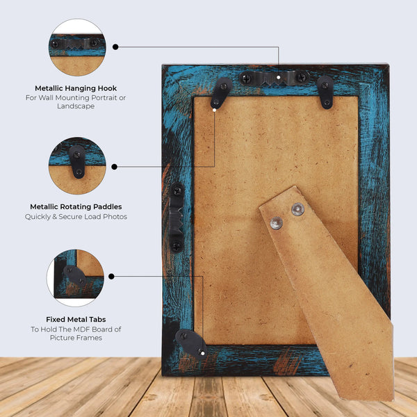 Picture Frames Driftwood Skye Pattern Wooden Collection in 3 Sizes