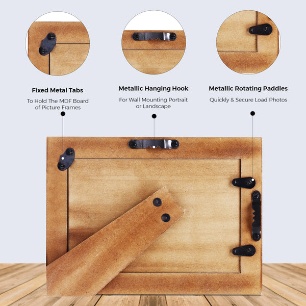 Picture Frames Moor Earth Mother of Pearl & Resin Collection in 3 Sizes