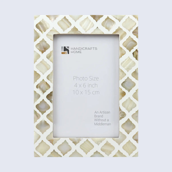 Picture Frames Moor Earth Mother of Pearl & Resin Collection in 3 Sizes