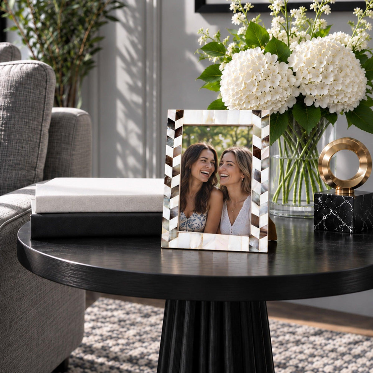 Mother of Pearl Picture Frame | Pearlescent Barley | 4x6 5x7 8x10