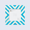 Picture Frames Chevron Pattern Bone Inlay Collection in 2 Sizes, Turquoise