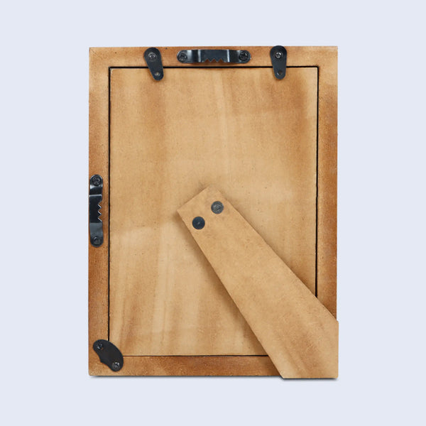 Picture Frames Essence Pattern Horn Inlay Collection in 3 Sizes, Black