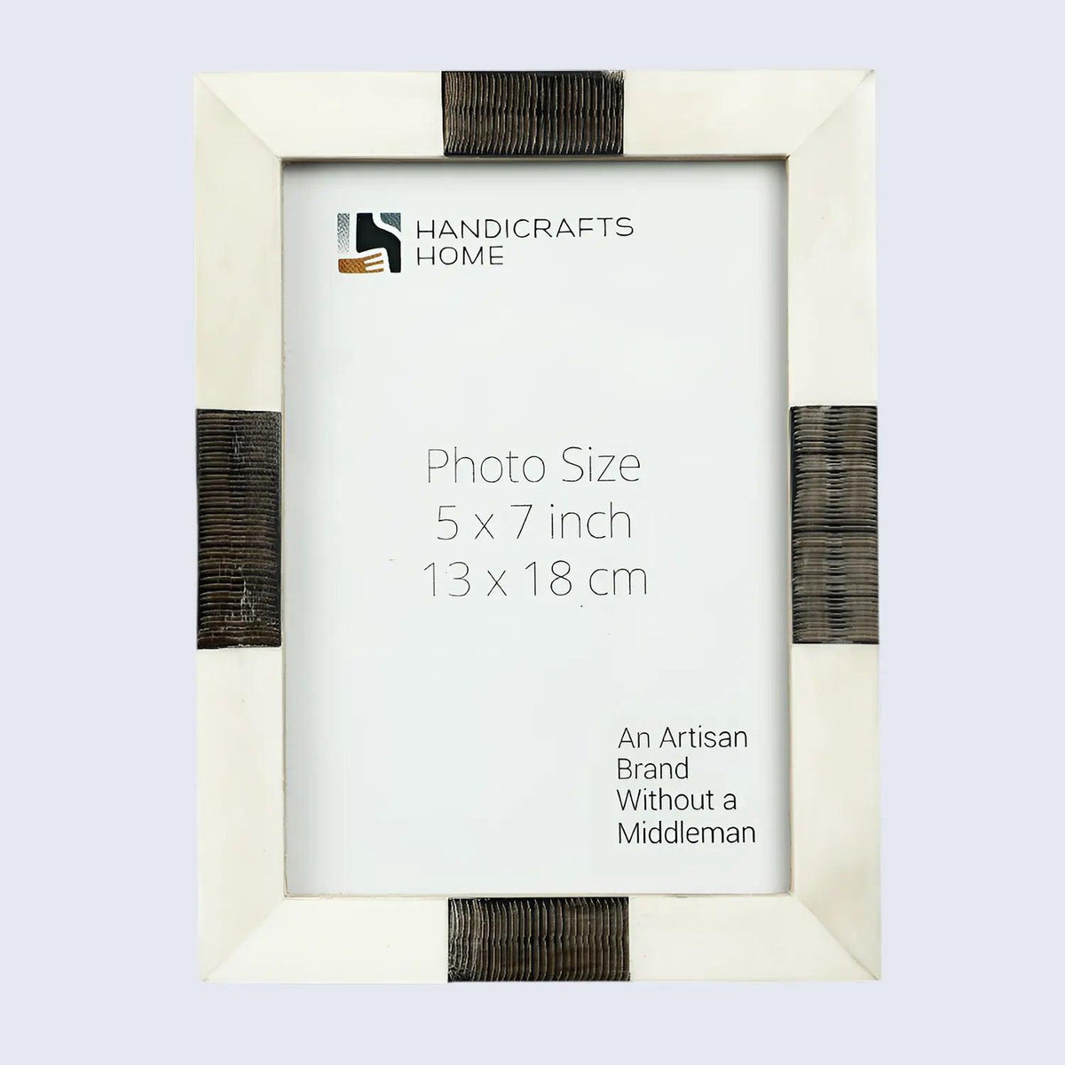 Picture Frame Sea Siren Teles Collection Bone & Horn Inlay White Black – 2 Sizes
