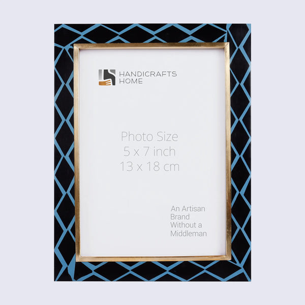 Picture Frames Halo Mamba Pattern Resin Inlay Collection in 3 Sizes