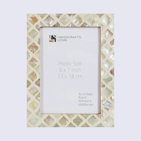 Picture Frames Moor Earth Mother of Pearl & Resin Collection in 3 Sizes