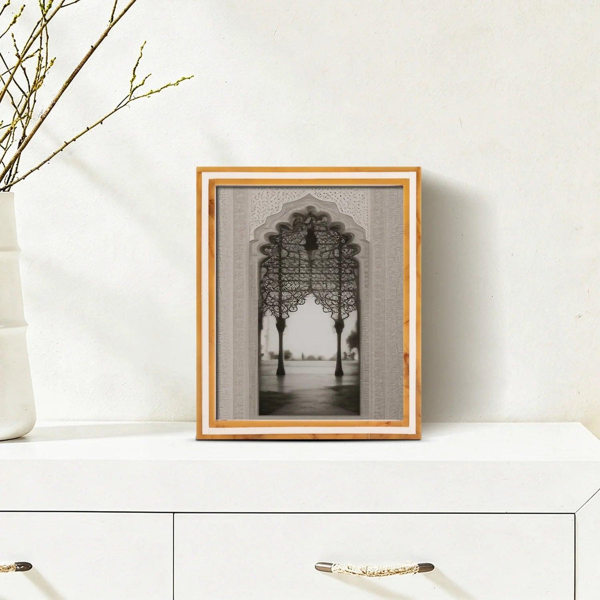 Picture Frame Avant Amber Collection Resin Inlay Orange & White – 4x6, 5x7 & 8x10