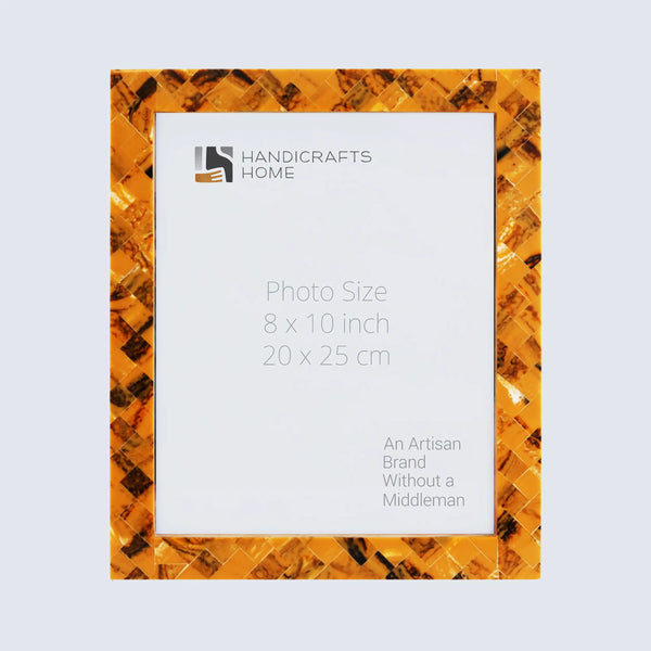 Picture Frames Pearlescent Honey Pattern Resin Inlay Collection in 3 Sizes