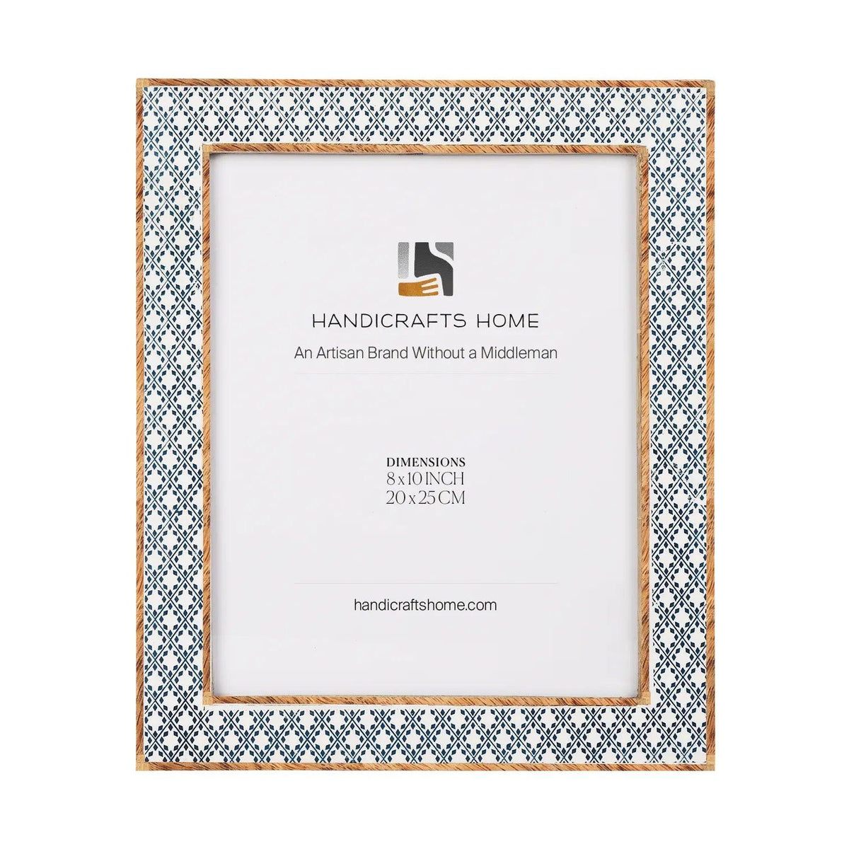 Rhythm Diamond Picture Frame Blue Resin Inlay 4x6 5x7 8x10