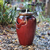 Tea Garden Fountain (Copper on Ox Red) By Plantatorem