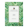 Green Bone Inlay Picture Frame | Leaf Collection | 4x6 - Green