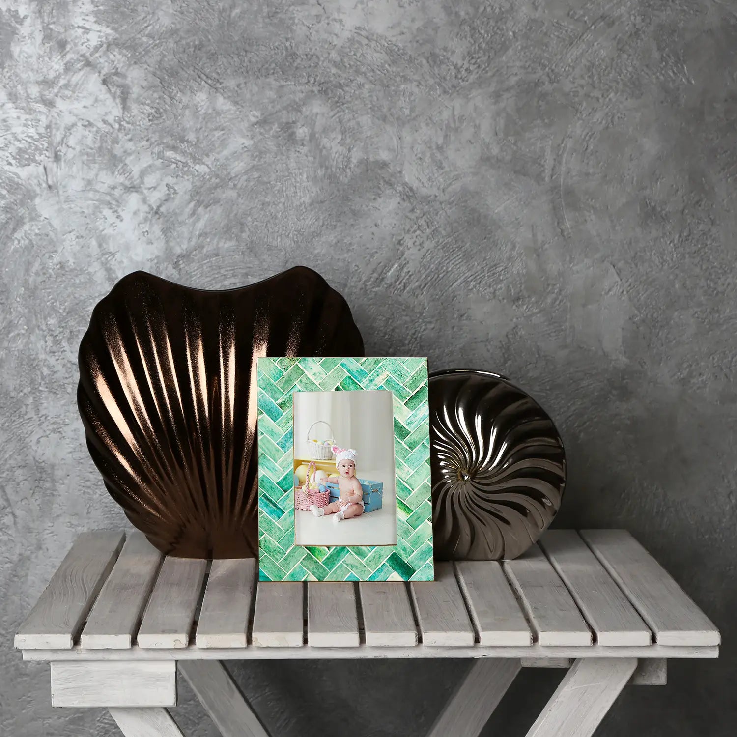 Picture Frames Nature Inspired Bone Inlay Collection in 4x6