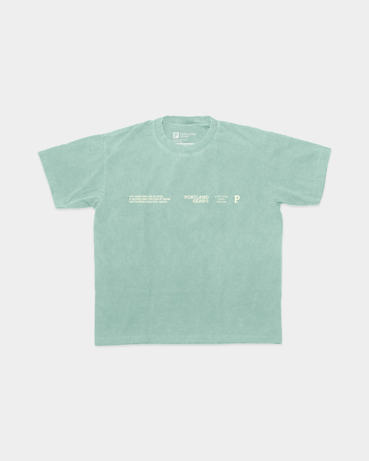 All-American Slogan Tee - Pacific Green