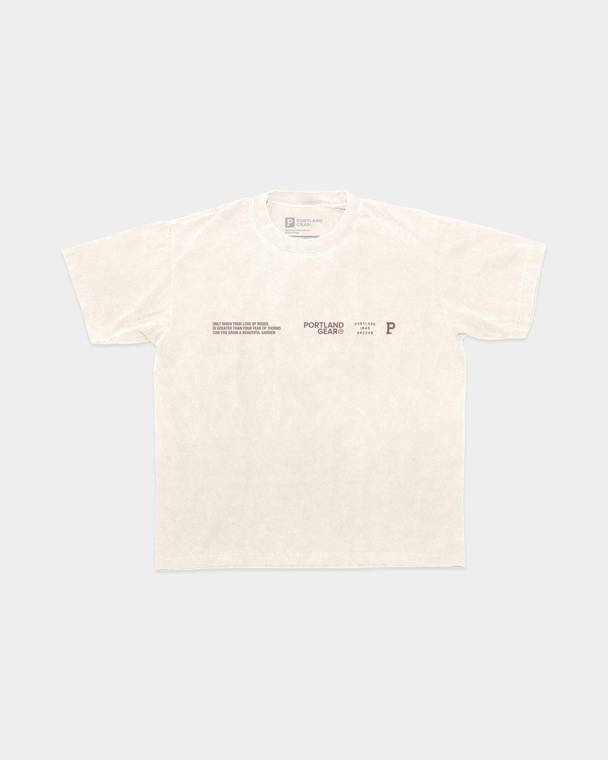 All-American Slogan Tee - Cream