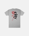 Soft-Blend Rose City "P" Tee - Grey - Heather Grey / XS