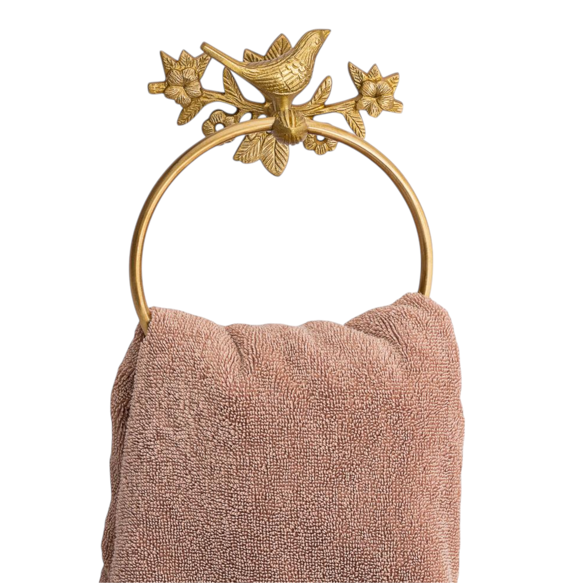 Brass Bird Bathroom Set - Brushed/Satin Finish
