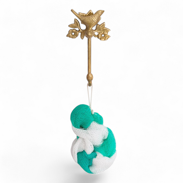 Brass Bird Towel Ring - Brushed/Satin Finish