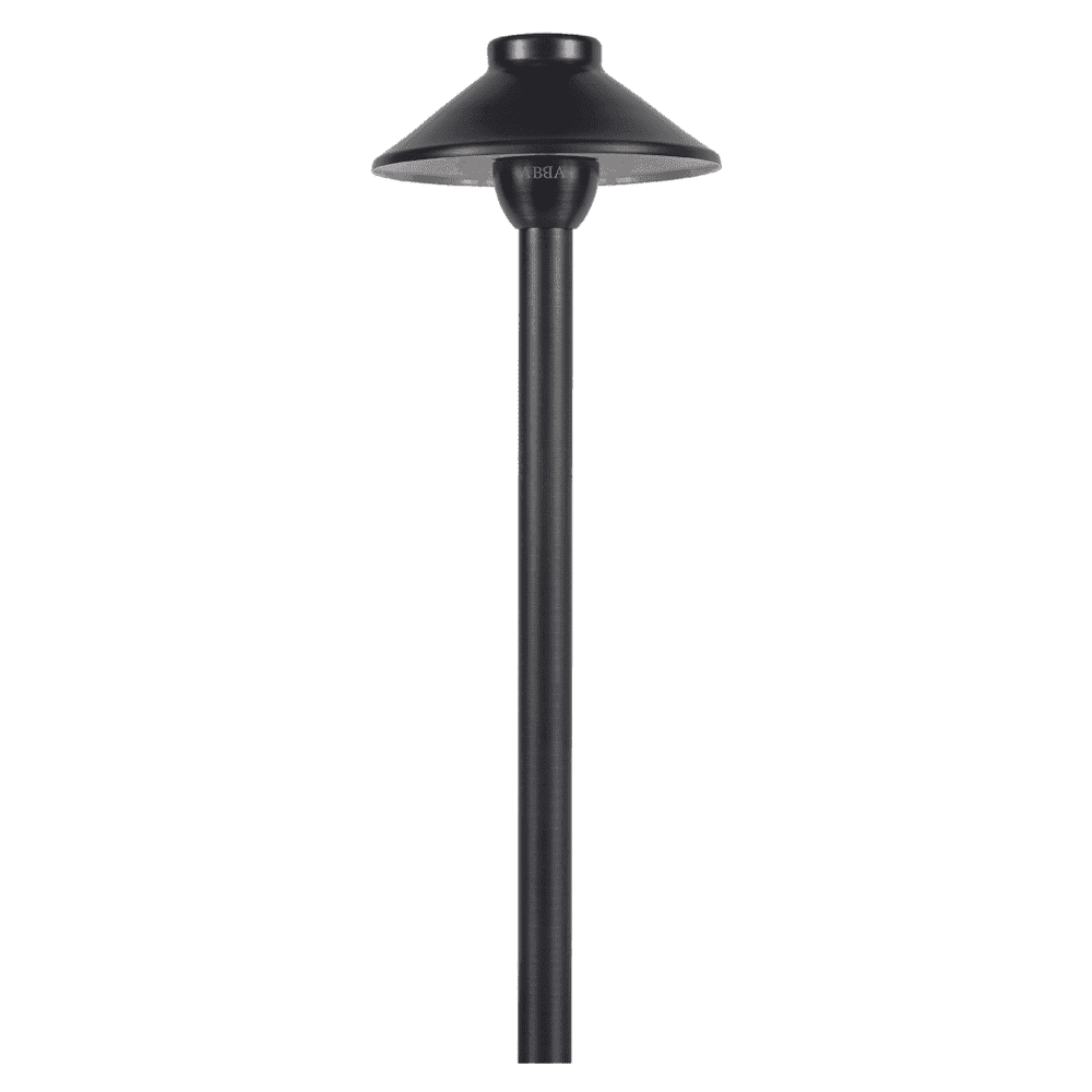 PLB02 Clear Lens Outdoor Garden Pathway Light | 12V Low Voltage Brass Path Light