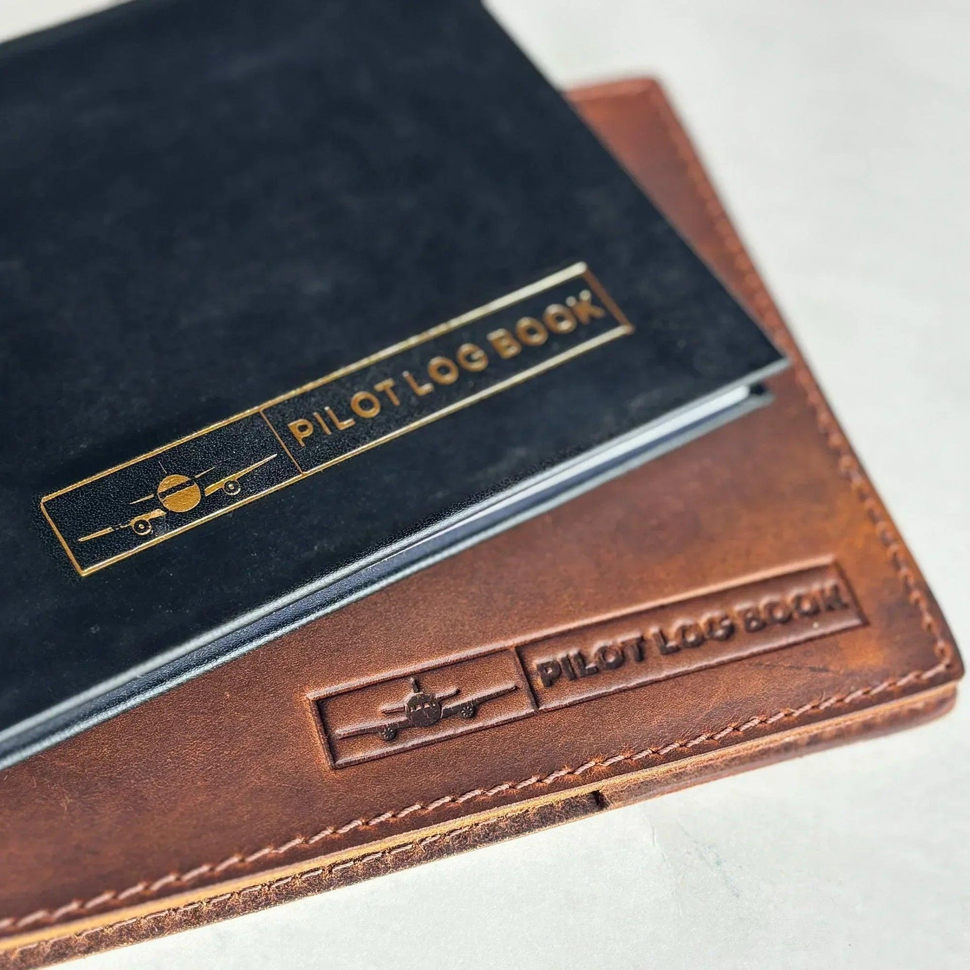 Premium Leather Pilot Log - Perfect Gift for Pilots - Pilot Journal - Gifts for You 'n Me