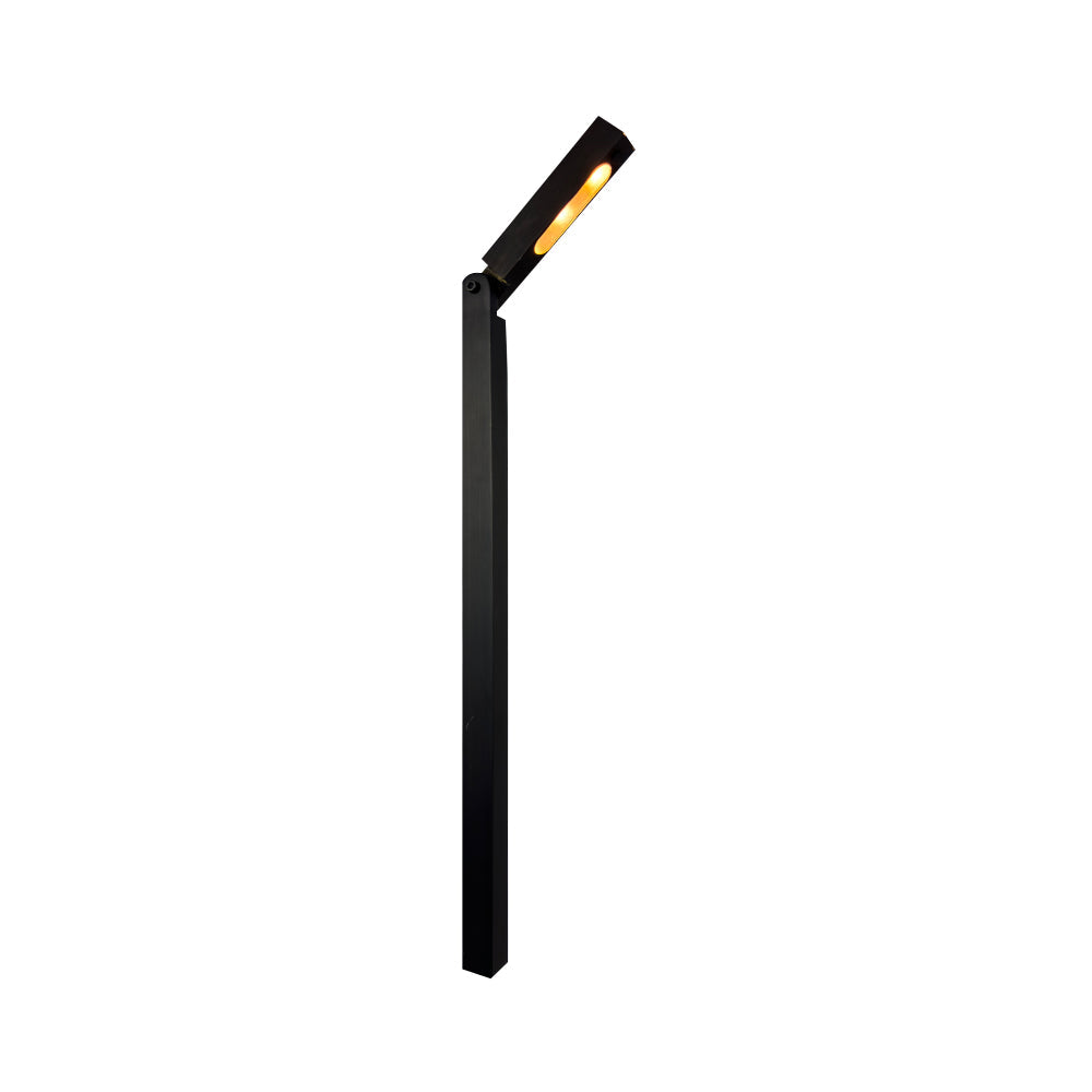 PLB14 Adjustable Integrated 3W 3000K Warm White LED Brass L-Shaped 12V Low Voltage Pathway Light