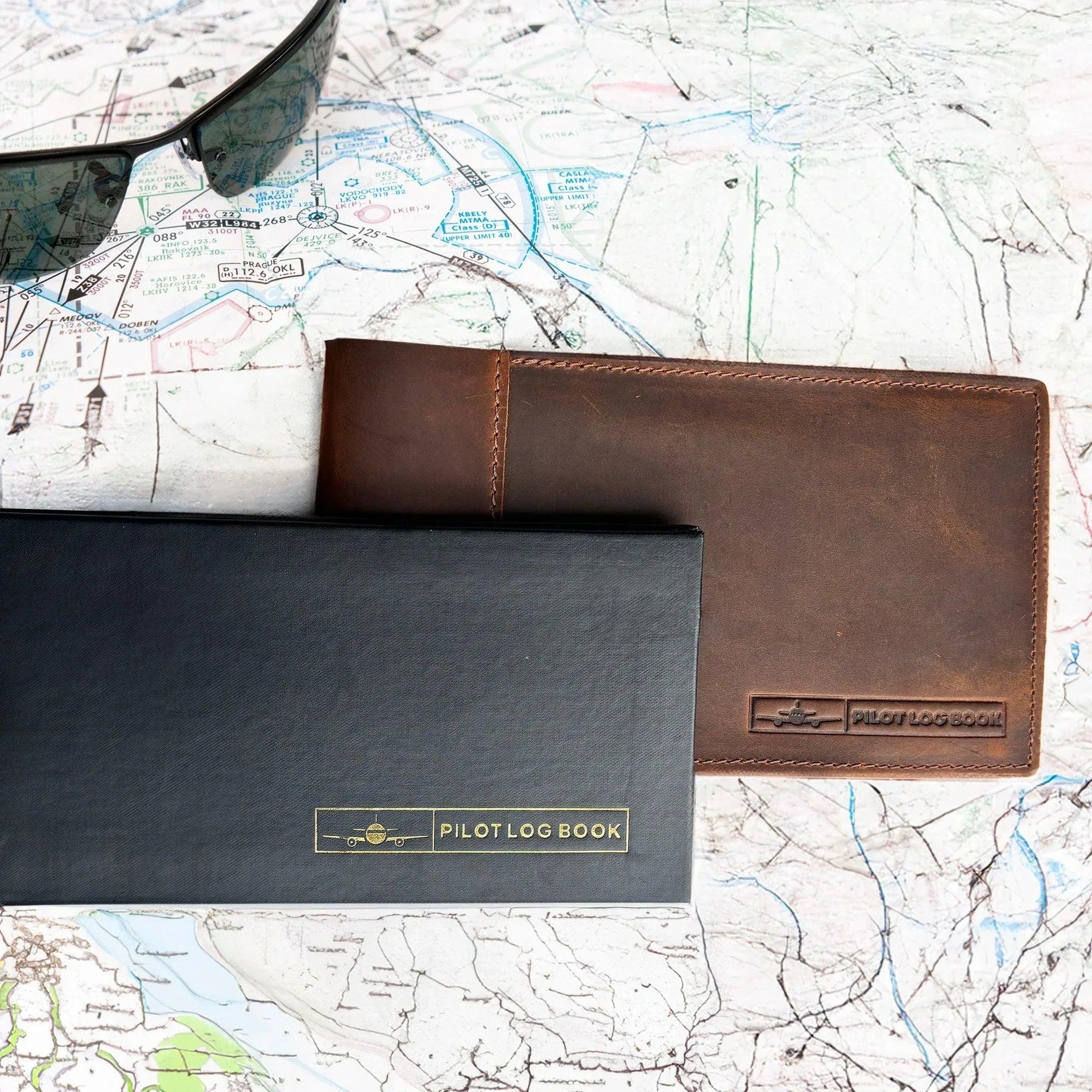Premium Leather Pilot Log - Perfect Gift for Pilots - Pilot Journal - Gifts for You 'n Me
