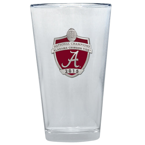 University of Alabama Crimson Tide National Champions 2015 Pint Glass