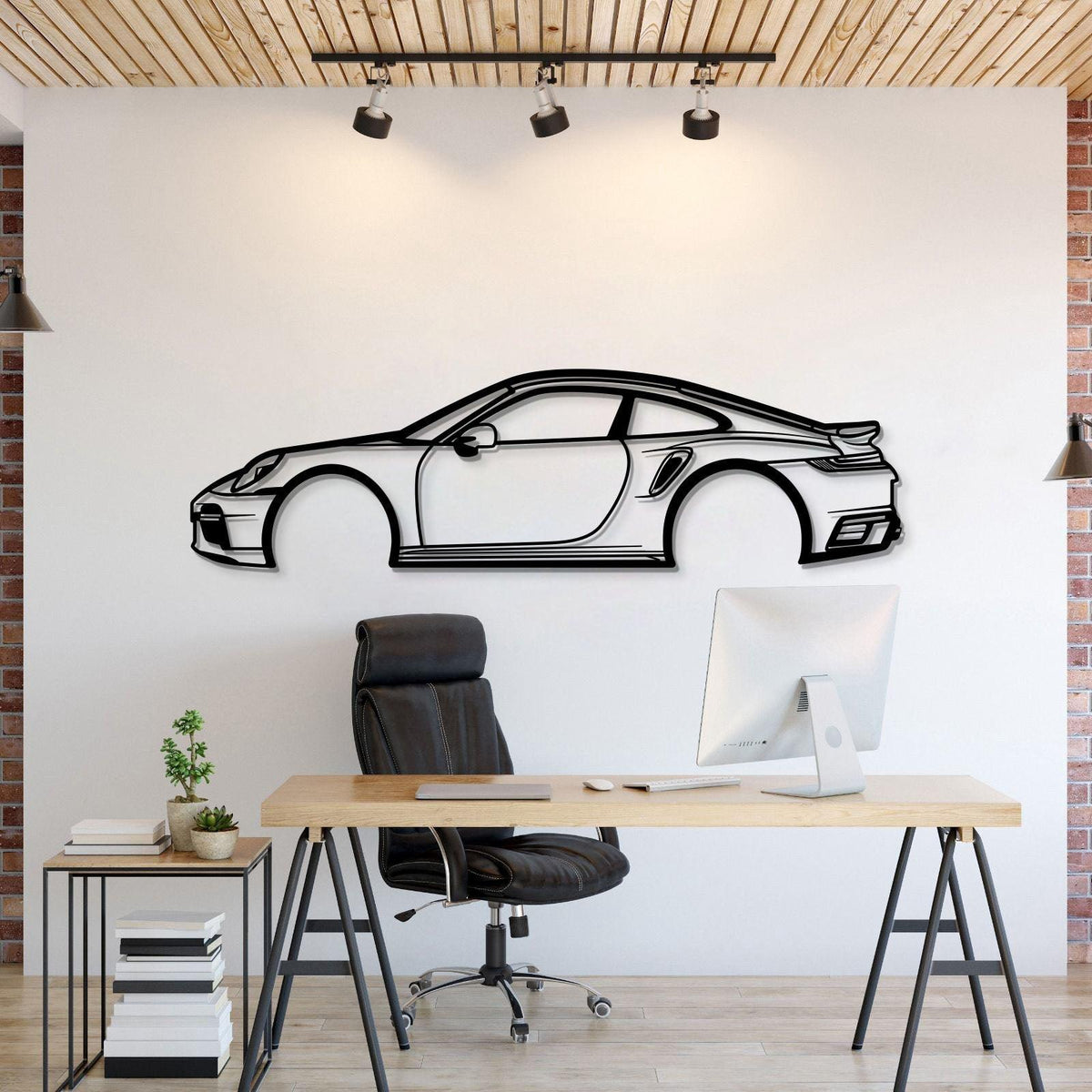 911 Type 993 Metal Car Wall Art - MT0845