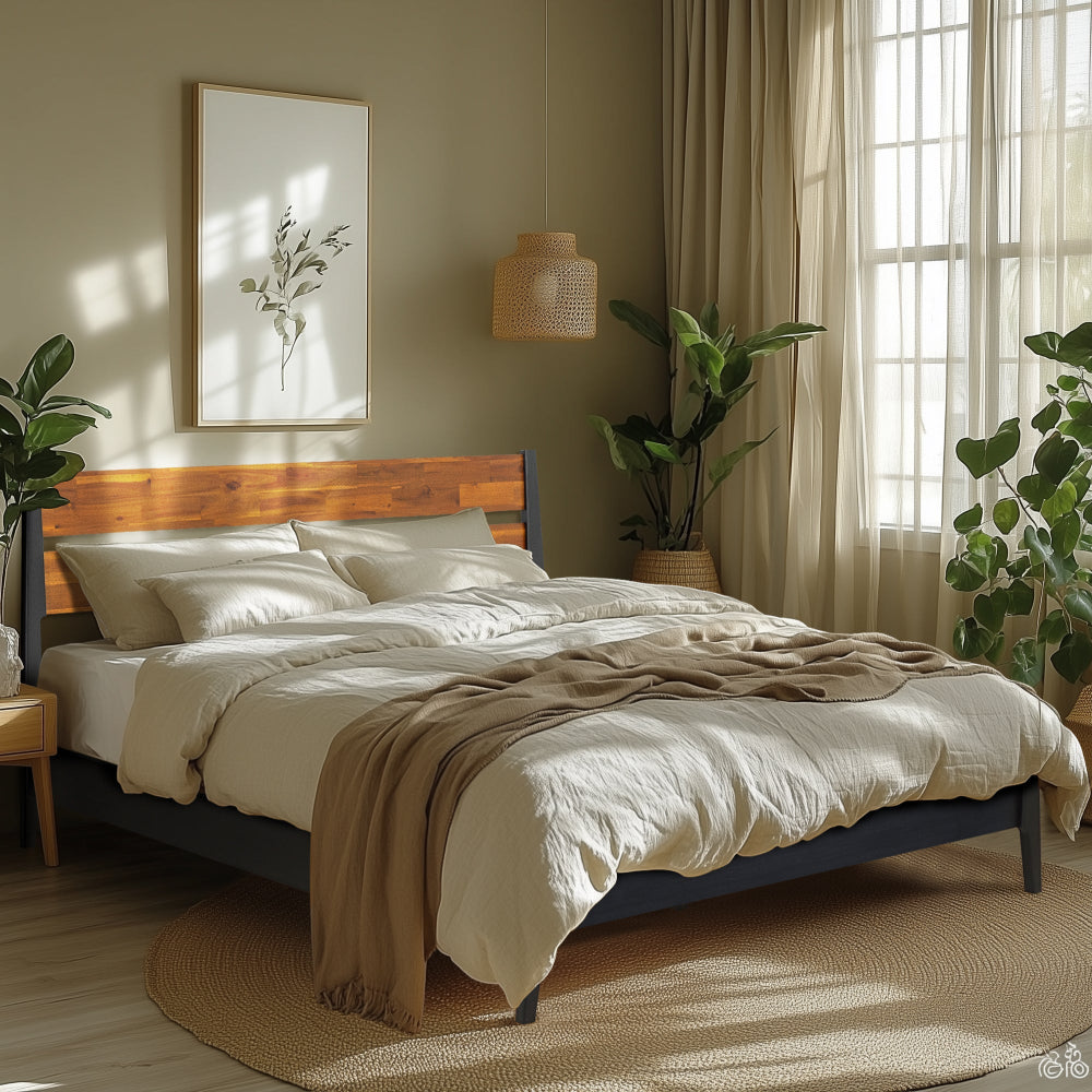 Acacia Callisto Deluxe Solid Wood Bed Frame