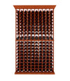Multi Column Wine Racking System Customizable Bottle Storage with Presentation Row Display Holds 190 Bottles