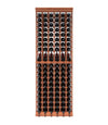 Multi Column Wine Racking System Customizable Bottle Storage with Presentation Row Display Holds 114 Bottles