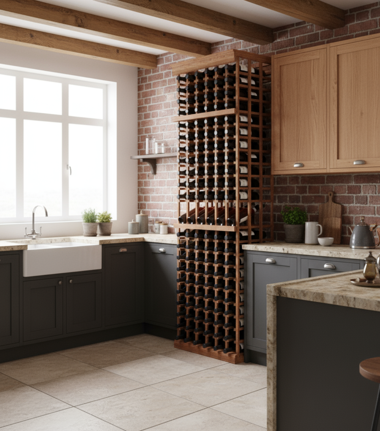 Wine Racking Kit with Display | 8ft 138 Bottle