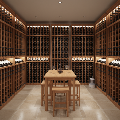 Wine Rack Kit 6 Column Modular Standard Bottle Racking Storage