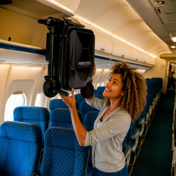 Pursteel Electric Ride-On Luggage – Smart Travel with Speed, Storage & Style