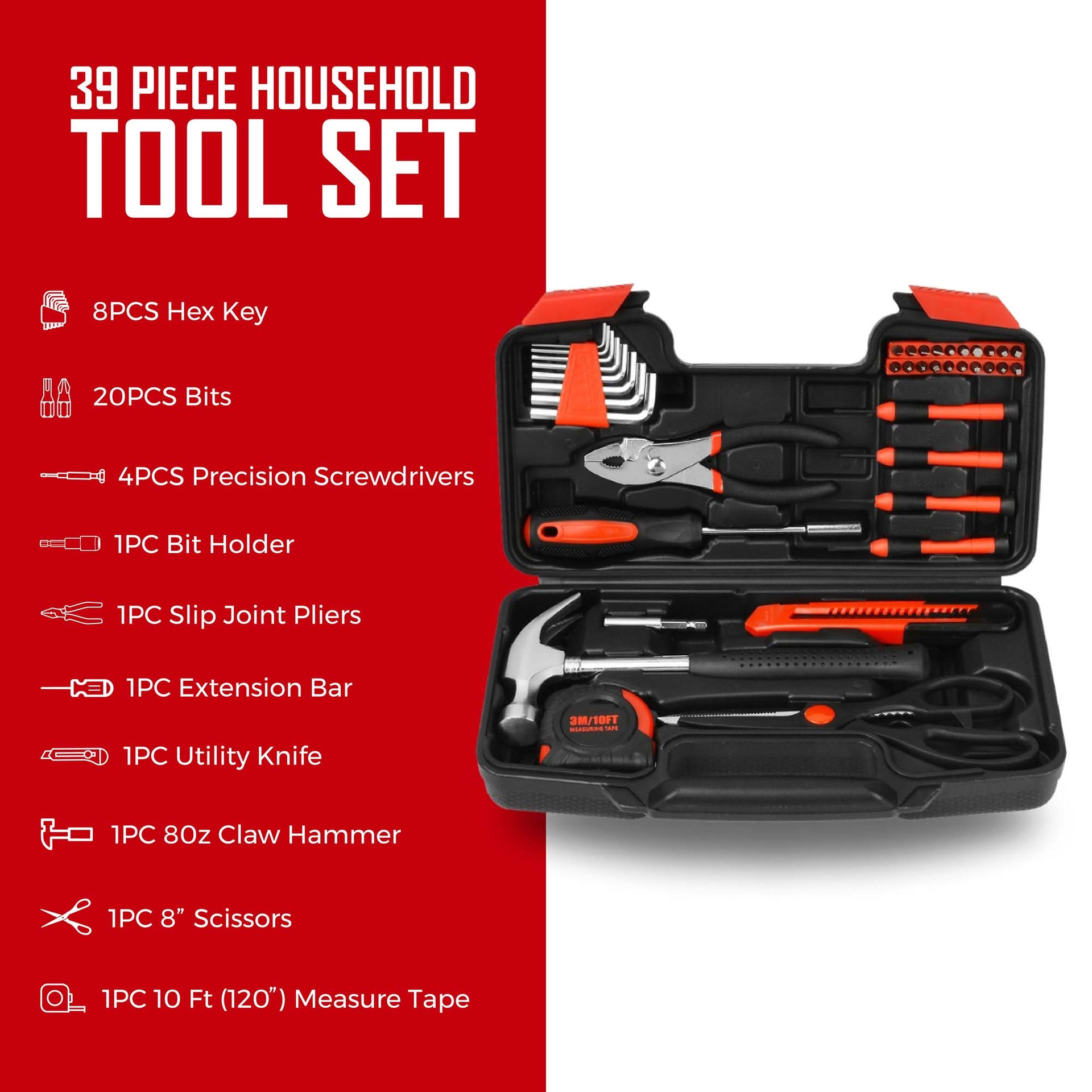 🔧 Pursonic 11-in-1 Multifunction Tool & Handy Solutions 39-Piece Household Tool Kit Bundle – The Ultimate DIY & Home Repair Set! 🏠✨ - Gifts for You 'n Me