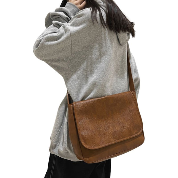 PU Leather Messenger Bag