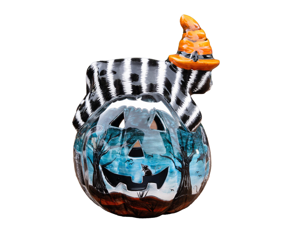 Talavera Cat on Pumpkin 13