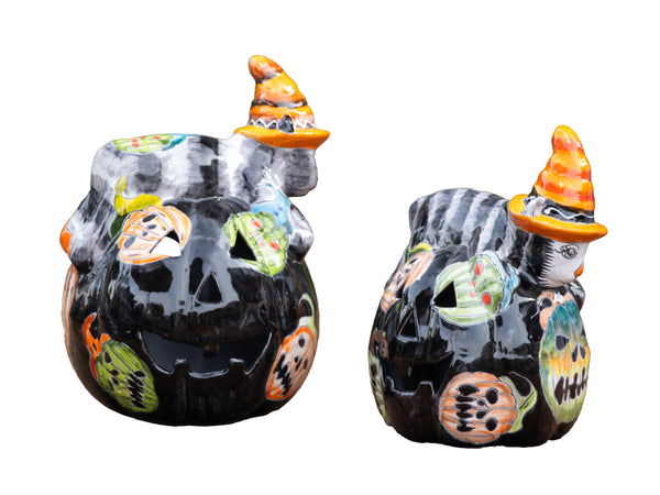 Talavera Cat on Pumpkin 16