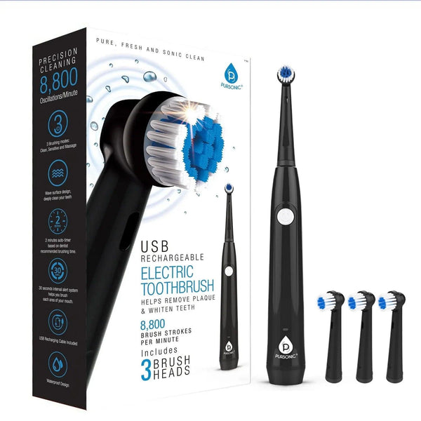 USB Rechargeable Rotary Toothbrush - Gifts for You 'n Me