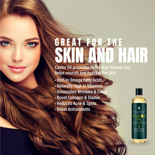 The Ultimate Hair & Skin Restoration Bundle: LED Therapy Brush, Castor Oil, Sweet Almond Oil, & Fractionated Coconut Oil