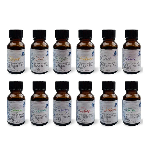 12 Pack of Aromatherapy Essential Oils - Gifts for You 'n Me