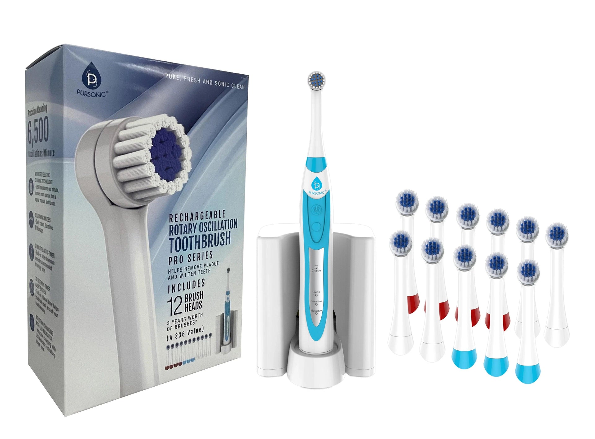 Rechargeable Rotary Oscillation Toothbrush Pro Series - Gifts for You 'n Me