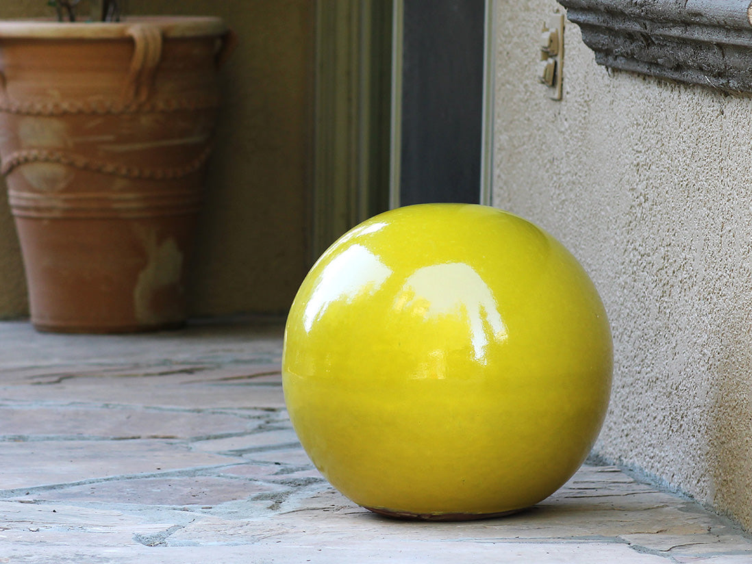 Outdoor Decorative Sphere Glazed By Plantatorem