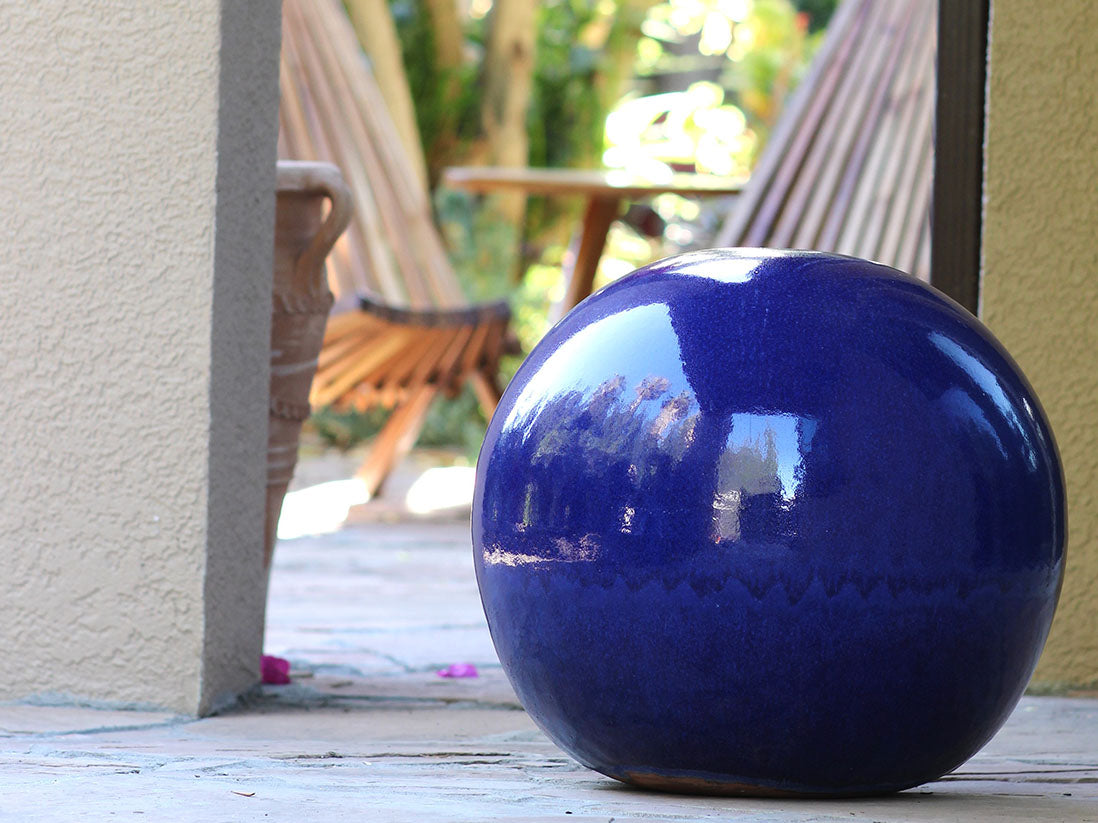 Outdoor Decorative Sphere Glazed By Plantatorem