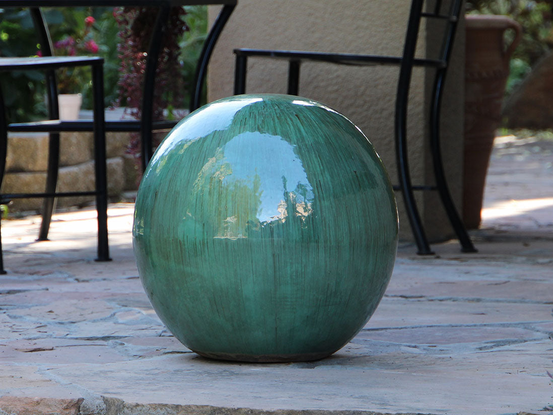 Outdoor Decorative Sphere Glazed By Plantatorem
